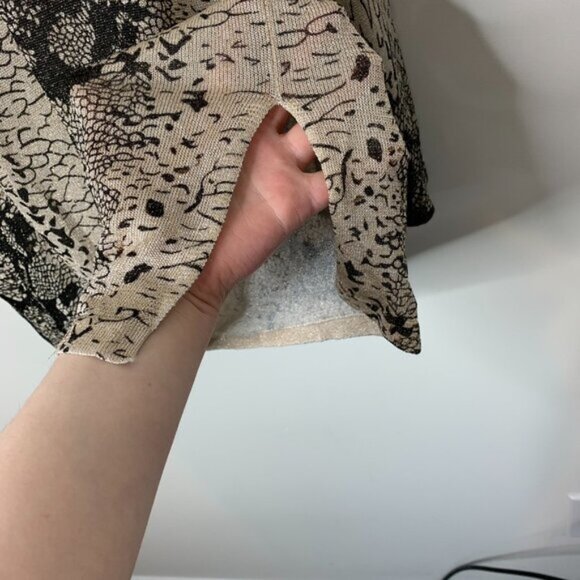 Vintage 90s D&D Collection Animal Print Long Sleeve Womens Top - Picture 4 of 7